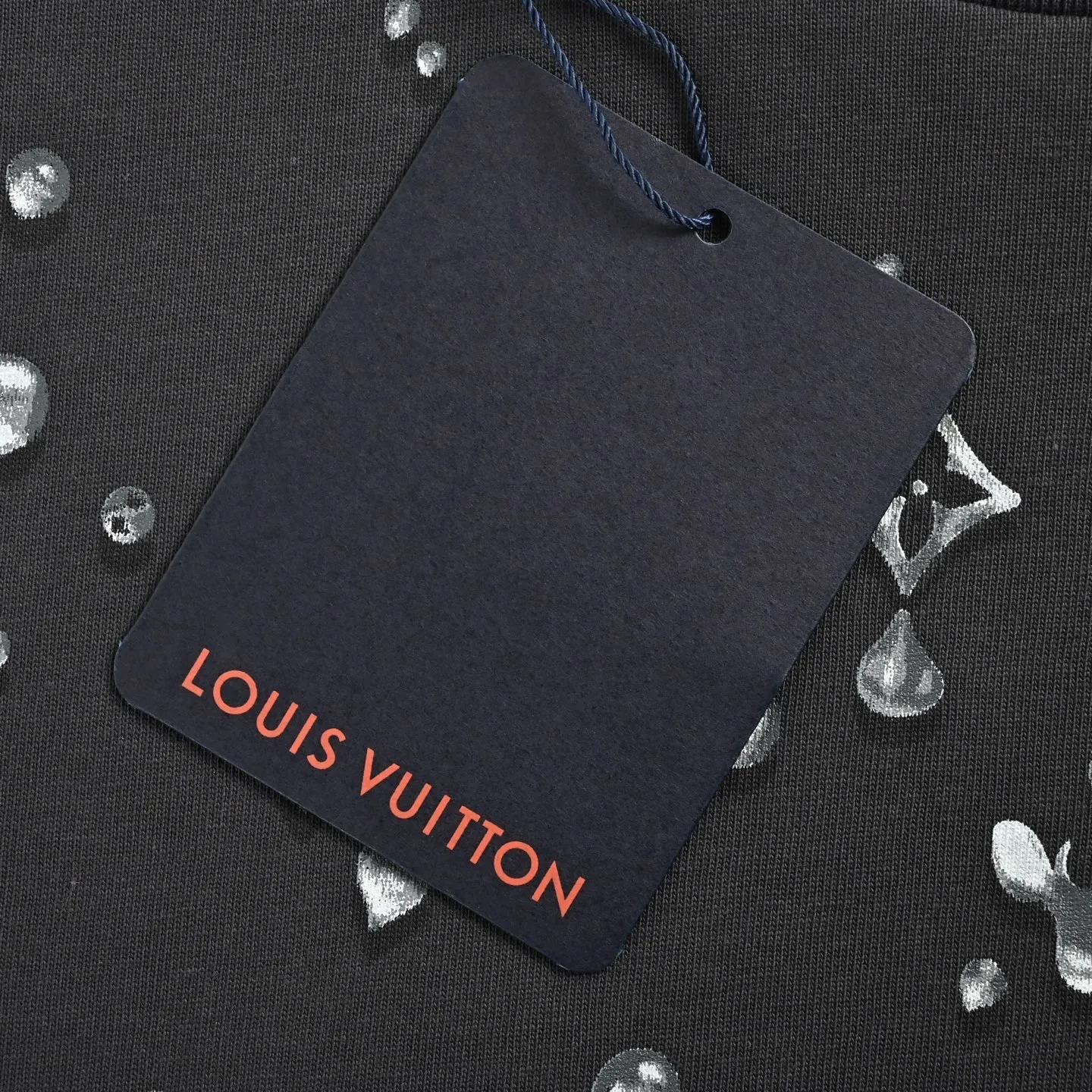 Louis Vuitton/Louis Vuitton 26ss water drop presbyopic letter print short sleeves